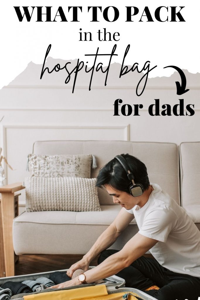 Cover image for post on what to pack in the hospital bag for dad